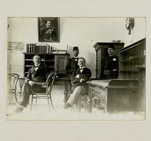 Beamte des kaiserlichen Postamts in Beirut 
