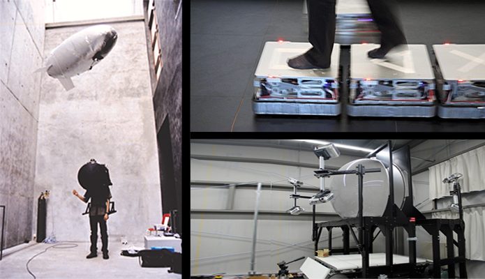 v.l.r.: FloatingEye, Robot Tile, Ensphered Vision