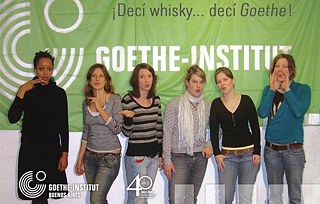 Publicidad del Goethe-Institut en su 40 aniversario. 2007.