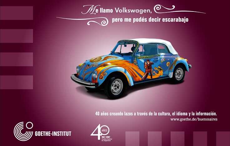 Publicidad del Goethe-Institut en su 40 aniversario. 2007.
