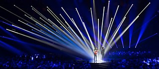 James Bay and Sarah Connor at the Echo Pop 2016 Show
