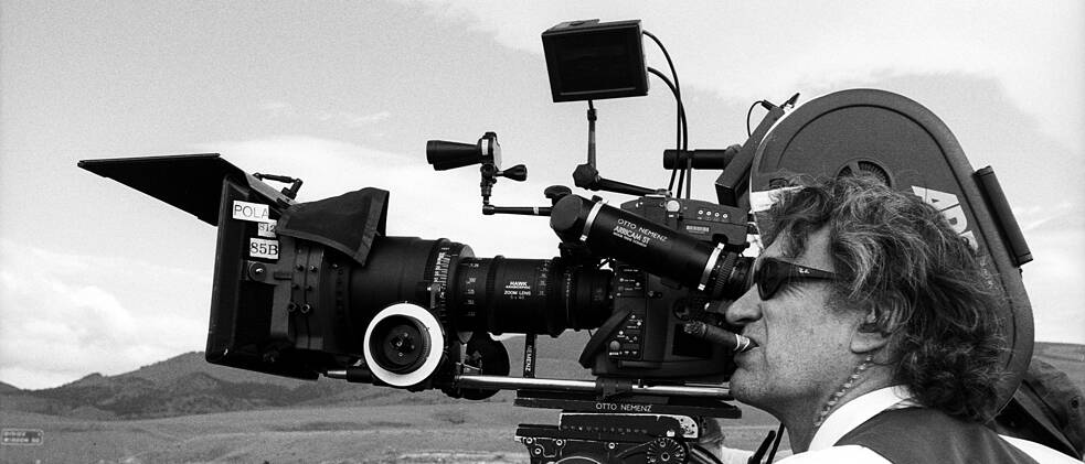 Wim Wenders mit Kamera