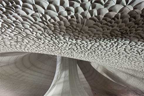 “White skin”, the interior walls of the Elbe Philharmonic Hall