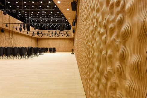 The smaller Chamber Music Hall on the 10th floor of the Elbe Philharmonic Hall