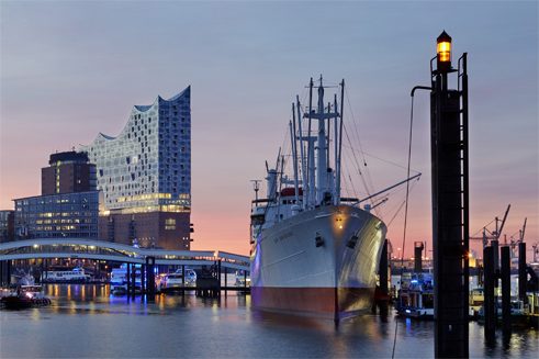 The Elbe Philharmonic Hall both lives and contributes to a real maritime aura