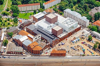 Kraftwerk Mitte in Dresden | Aerial Photograph 