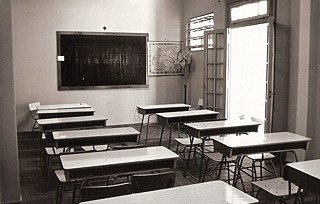 Aula del Goethe-Institut Córdoba en la década de 1970.