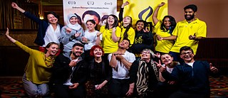 At the Melbourne premiere of Cast from the Storm that Screen Impact co-hosted with Amnesty International.