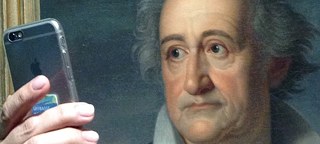 Goethe-Selfie im Wallraff-Richartz-Museum in Köln