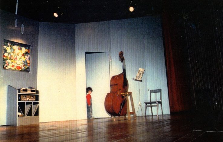 “El contrabajo”, de Patrick Süsskind. Puesta de Rubén Szuchmacher en el Auditorio del Goethe-Institut, 1988.