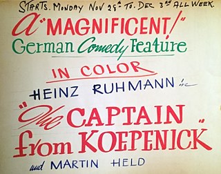 Captain of Köpenick Lobbycard &copy; Foto: Jutta Brendemühl Captain of Köpenick Lobbycard