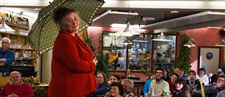 Defilé de la nouvelle collection au restaurant « La cerise sur l'agneau »