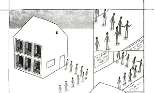 The Party House of Empty Souls - Teil 1 | Illustration (Ausschnitt) 