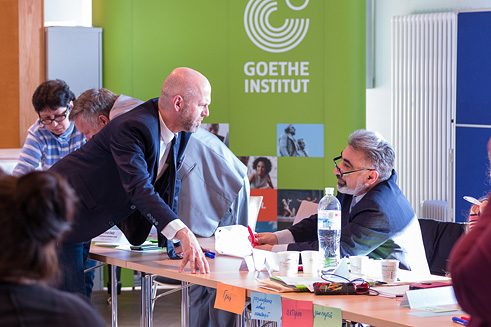 „Gemeinsam ans Ziel“. Erster Workshop. 1.-2. April 2017. Foto: Ivan Dinius/Goethe-Institut