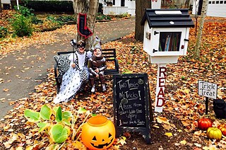 Two Treats, No Tricks! Halloween at a Little Free Library in Indiana