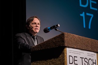 Der Institutsleiter Dr. Berthold Franke bei der Eröffnung in Ostrava