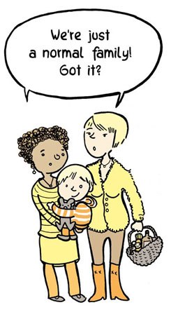 Ausschnitt aus Martina Schradis Comic "Ach, so ist das!?"