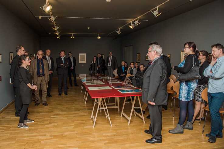 Vernisáž výstavy Adolfa Hölzela v Olomouci