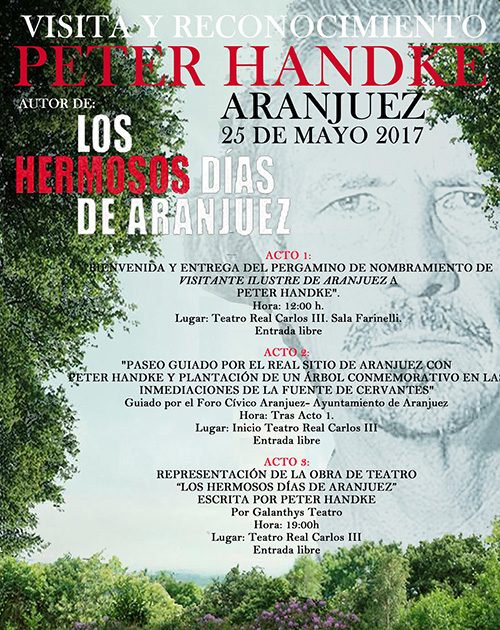 Handke in Aranjuez_25.5.2017