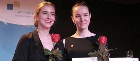 Die Finalistinen des diesjährigen nationalen Finale Ema Bohumelová und Kristína Doubková