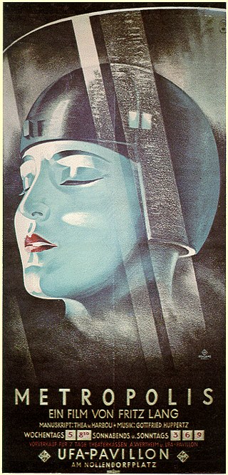 Metropolis artwork, UFA_Parufamet, Berlin, 1927.