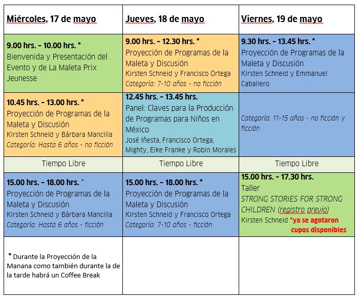 Programa Prix Jeunnesse 2017