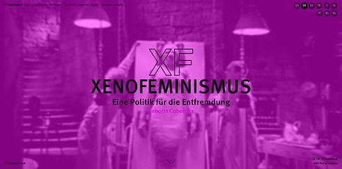 Laboria Cuboniks Xenofeminism | Screenshot (01.06.2017)