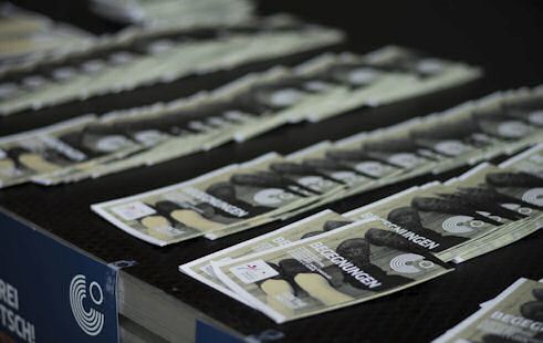 Flyer des PASCH-Theaterfestivals „Begegnungen“ in Vilnius