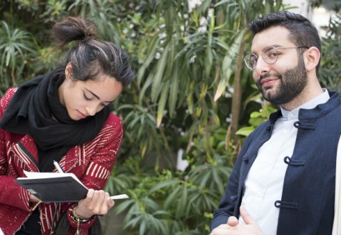 Marc Mouarkech (δεξιά) και Gisa Stobai