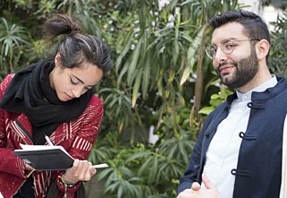 Marc Mouarkech (δεξιά) και Gisa Stobai