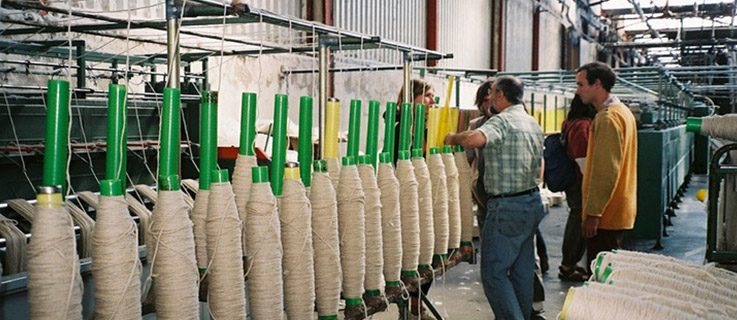 Sardinian spinning company where brigasque wool carpets are produced.