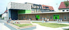 Open air library in Magdeburg
