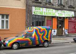 Berlin-est : Protestations contre des expulsions