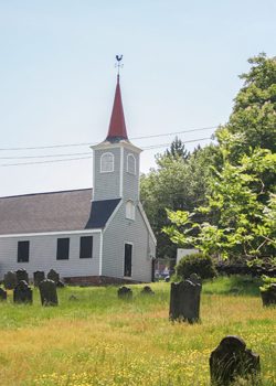 Le cimetière de l'église « Little Dutch » 