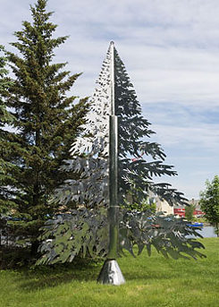 Ein symbolischer Weihnachtsbaum in Sorel