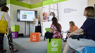 Stand des Goethe-Instituts