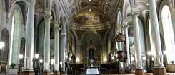 Inside of the church in Saint-Romuald