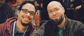 Das Duo von "Maschinen-Mensch" | Johannes Kristmann (l.) und Riad Djemili