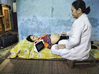 Das preisgekrönte tragbare Ultraschallgerät von GB Healthcare, das von Wipro GE Healthcare entworfen wurde