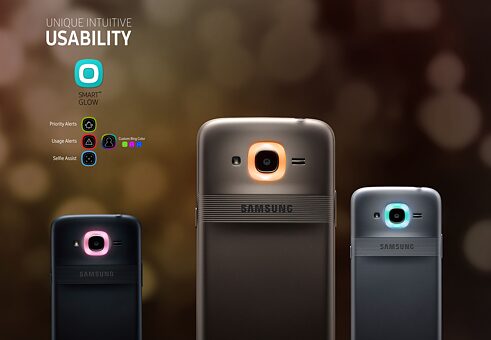 Das von Samsung India designte preisgekrönte Samung Galaxy j2 Pro Smartphone