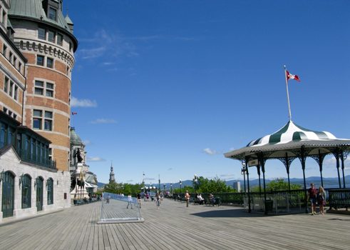 In front of the Château Frontenac 