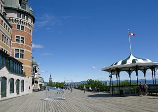 In front of the Château Frontenac 