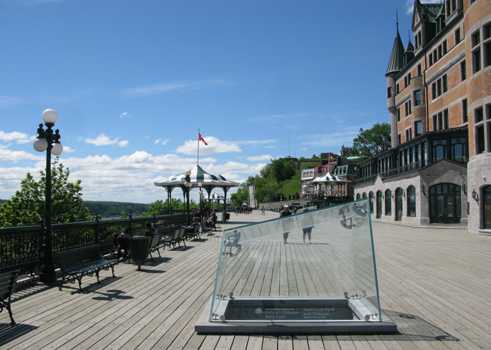 In front of the Château Frontenac 