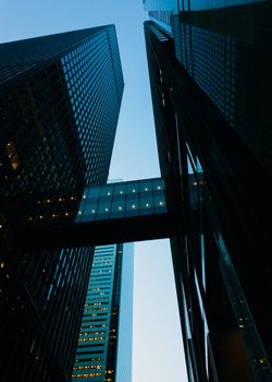The view up to the Toronto Dominion Centre