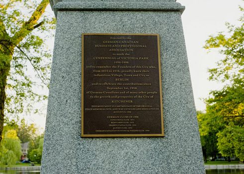 La plaque du « Peace Memorial »