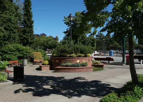 On the German Canadian Heritage Plaza 