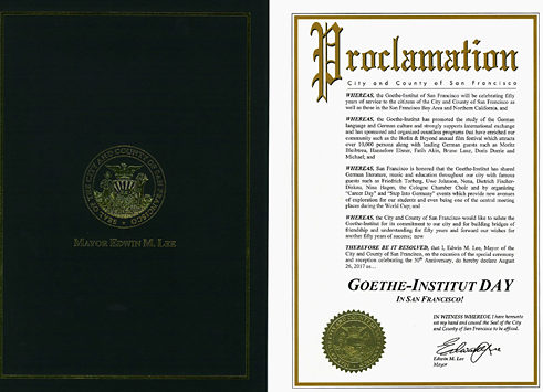 Proclamation City and County of San Francisco