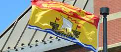 The flag of New Brunswick