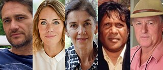 L to R: Andreas Weber, Charlotte Klonk, Kieran Finnane, Paul Ah Chee, Rolf Gerritsen