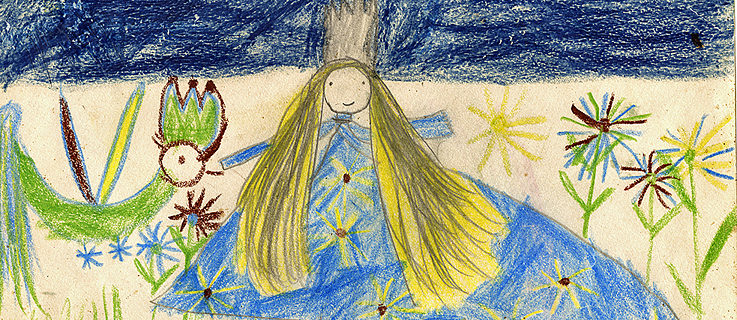 ユスティナ・ケーケのお姫様の絵　